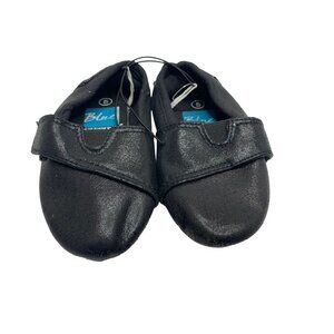 Blue Suede Shoes Girls Infant Baby Size 5 Black Sparkle Flat Slip On Shoes